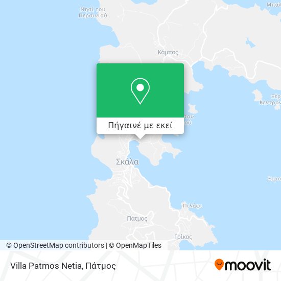 Villa Patmos Netia χάρτης