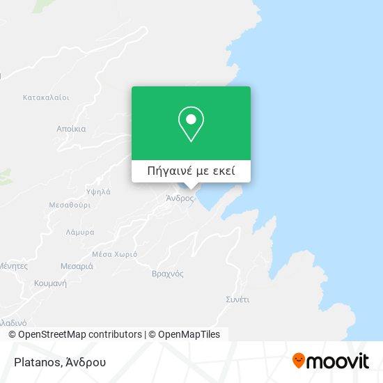 Platanos χάρτης