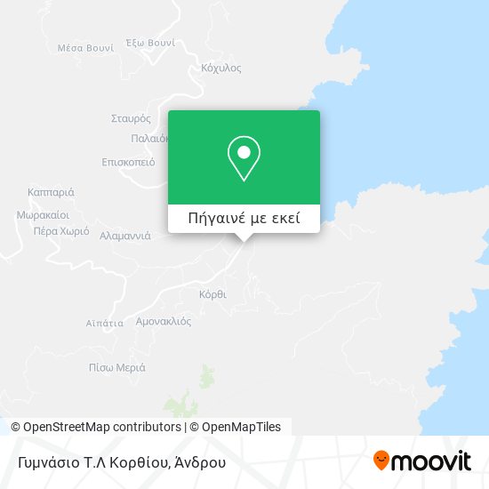 Γυμνάσιο Τ.Λ Κορθίου χάρτης