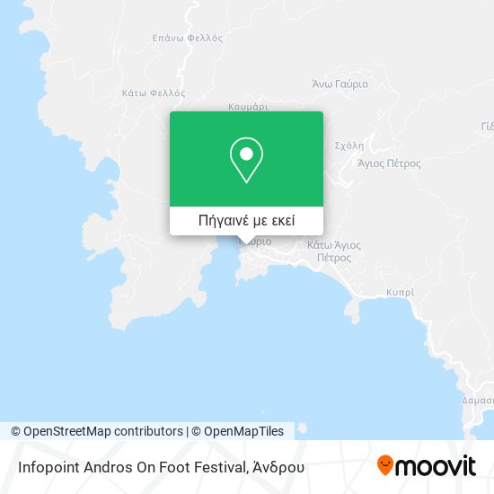 Infopoint Andros On Foot Festival χάρτης