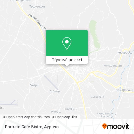 Portreto Cafe-Bistro χάρτης