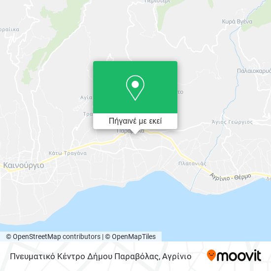 Πνευματικό Κέντρο Δήμου Παραβόλας χάρτης