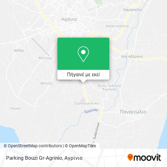 Parking Bouzi Gr-Agrinio χάρτης