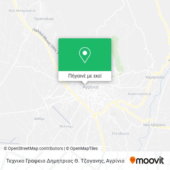 Τεχνικο Γραφειο Δημητριος Θ. Τζογανης χάρτης