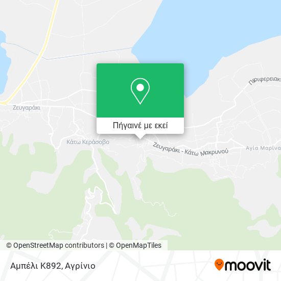 Αμπέλι Κ892 χάρτης