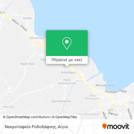 Νεκροταφείο Ροδοδάφνης χάρτης