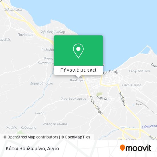 Κάτω Βουλωμένο χάρτης