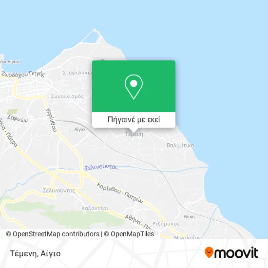 Τέμενη χάρτης