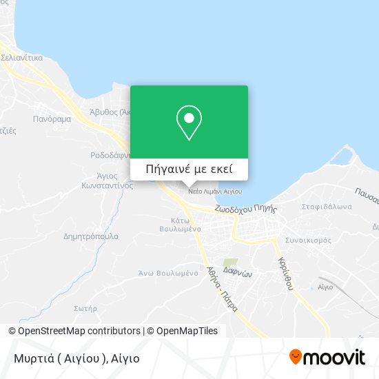 Μυρτιά ( Αιγίου ) χάρτης