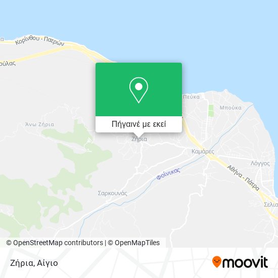Ζήρια χάρτης