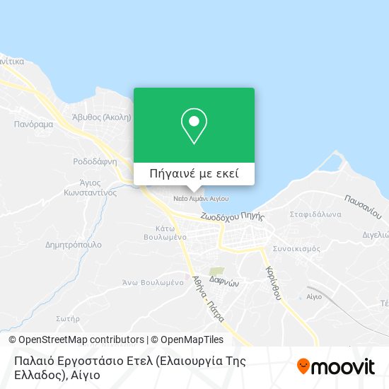 Παλαιό Εργοστάσιο Ετελ (Ελαιουργία Tης Ελλαδος) χάρτης