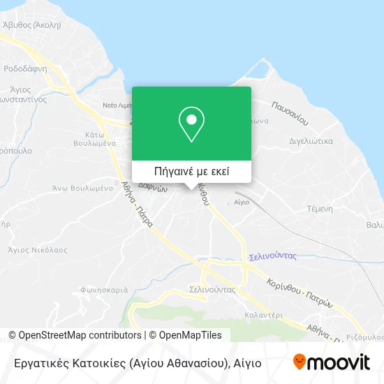 Εργατικές Κατοικίες (Αγίου Αθανασίου) χάρτης