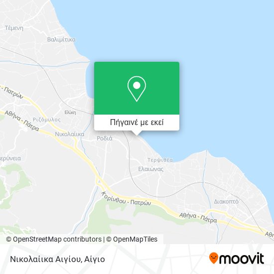 Νικολαίικα Αιγίου χάρτης