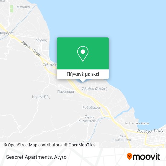 Seacret Apartments χάρτης