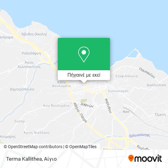 Terma Kallithea χάρτης