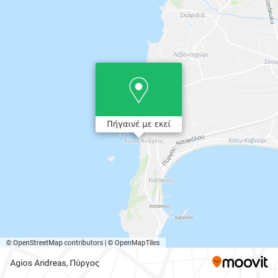 Agios Andreas χάρτης