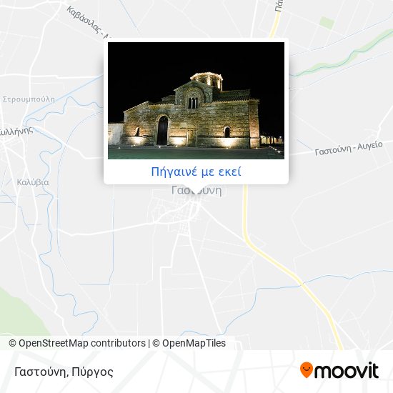 Γαστούνη χάρτης