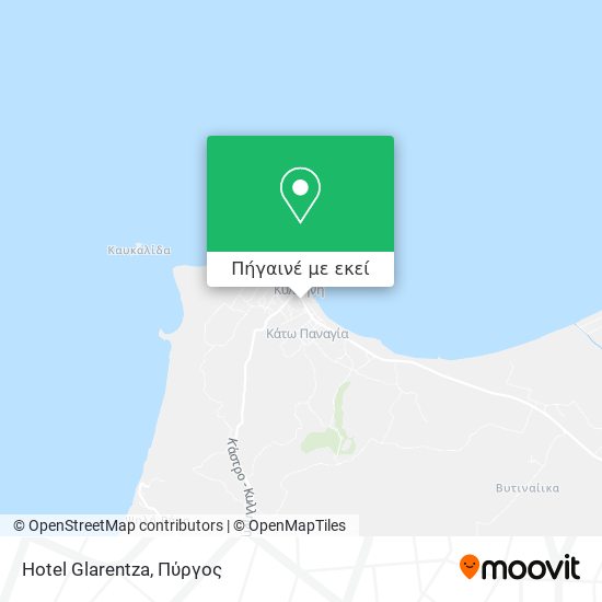 Hotel Glarentza χάρτης