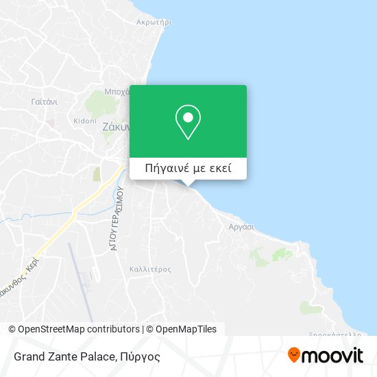 Grand Zante Palace χάρτης