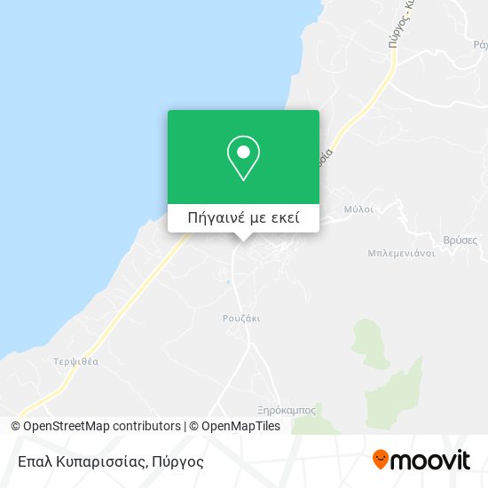 Επαλ Κυπαρισσίας χάρτης