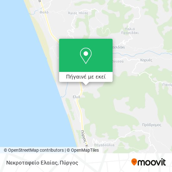 Νεκροταφείο Ελαίας χάρτης
