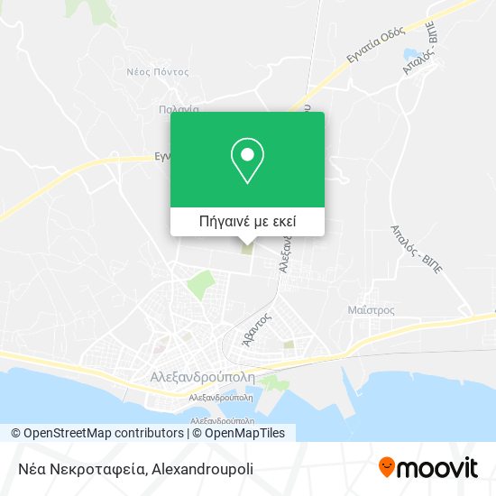 Νέα Νεκροταφεία χάρτης