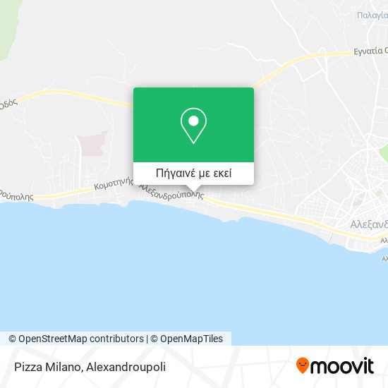 Pizza Milano χάρτης
