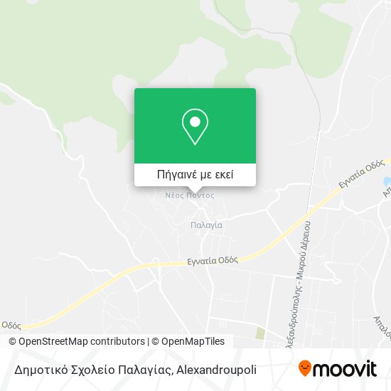 Δημοτικό Σχολείο Παλαγίας χάρτης