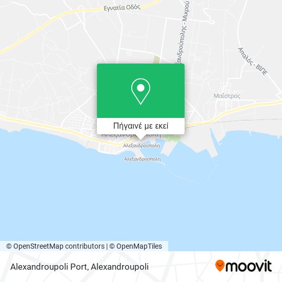 Alexandroupoli Port χάρτης