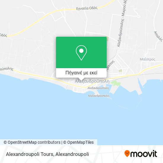 Alexandroupoli Tours χάρτης