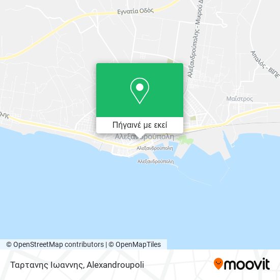Ταρτανης Ιωαννης χάρτης