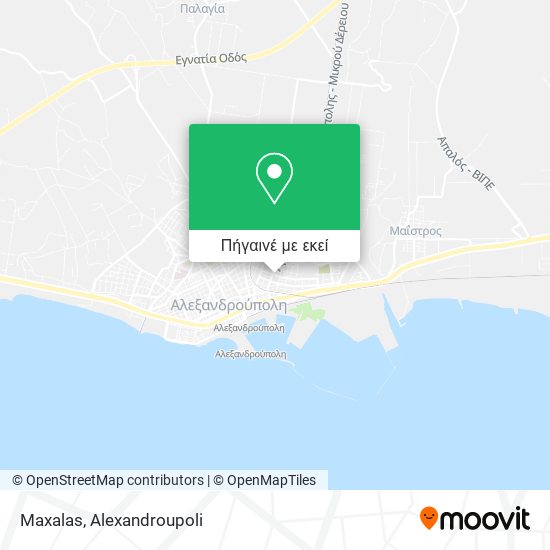 Maxalas χάρτης