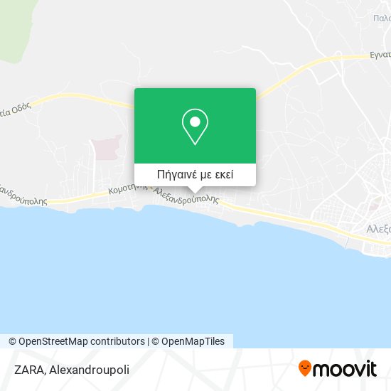 ZARA χάρτης