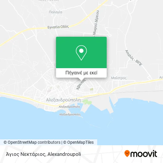 Άγιος Νεκτάριος χάρτης