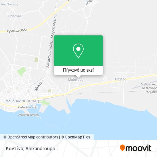 Καντίνα χάρτης