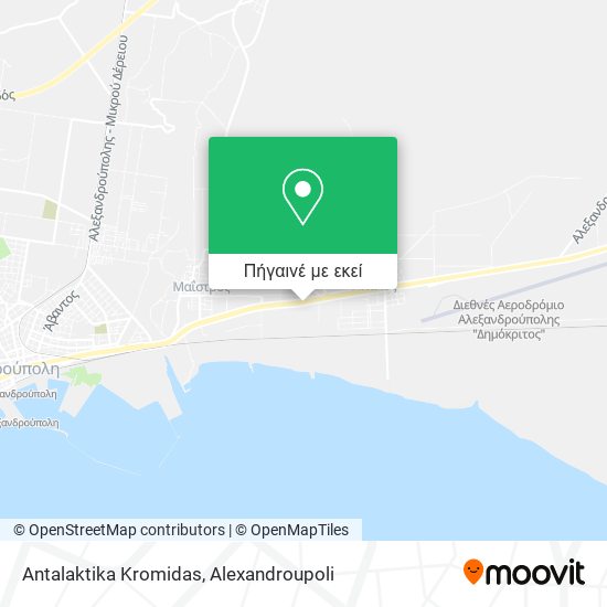 Antalaktika Kromidas χάρτης