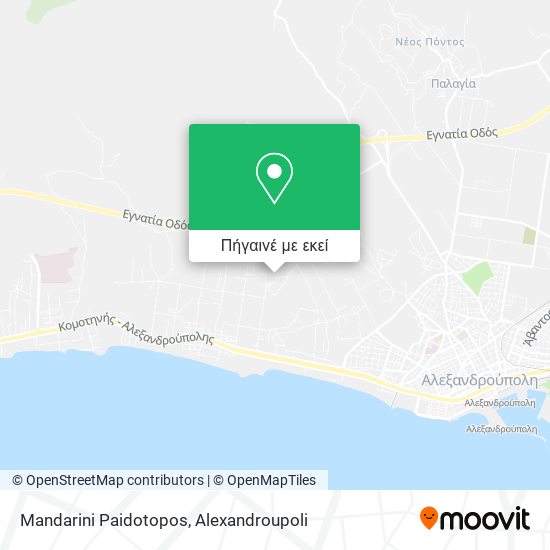 Mandarini Paidotopos χάρτης