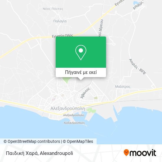 Παιδική Χαρά χάρτης
