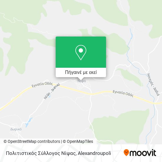 Πολιτιστικός Σύλλογος Νίψας χάρτης