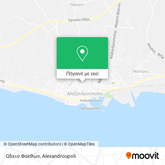 Ωδειο Φαεθων χάρτης