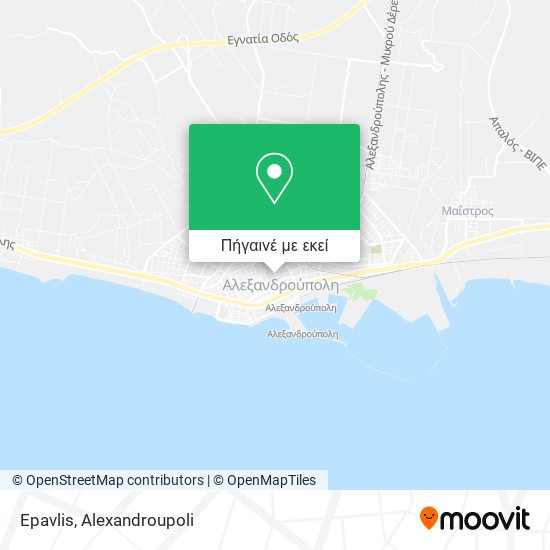 Epavlis χάρτης