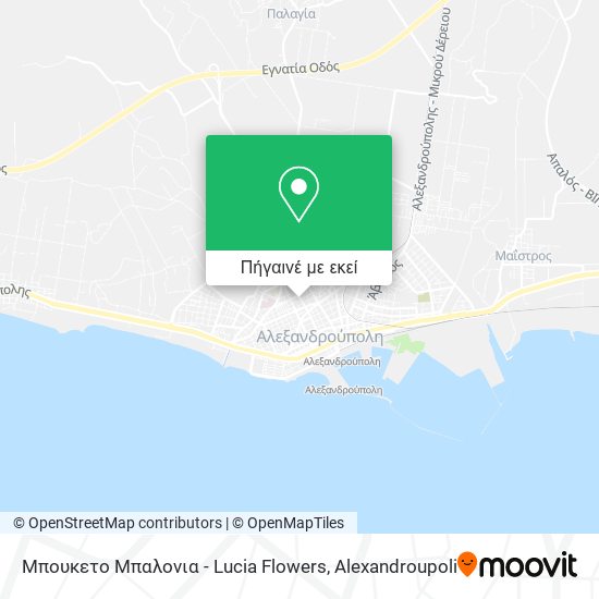 Μπουκετο Μπαλονια - Lucia Flowers χάρτης