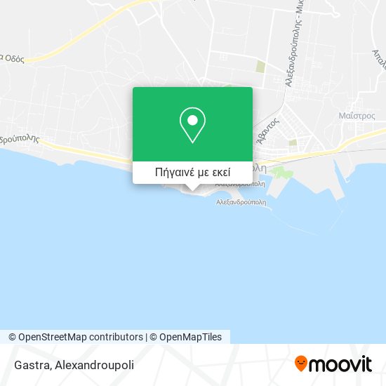 Gastra χάρτης