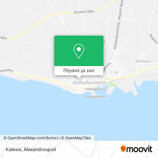 Kalesis χάρτης