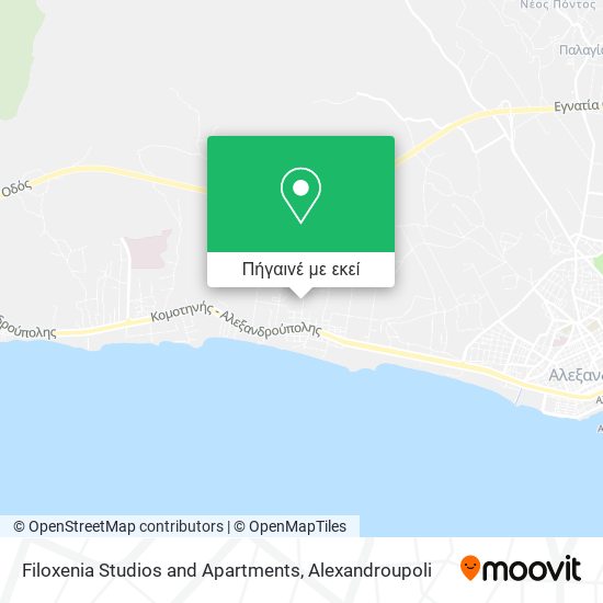 Filoxenia Studios and Apartments χάρτης