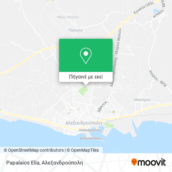 Papalaios Elia χάρτης