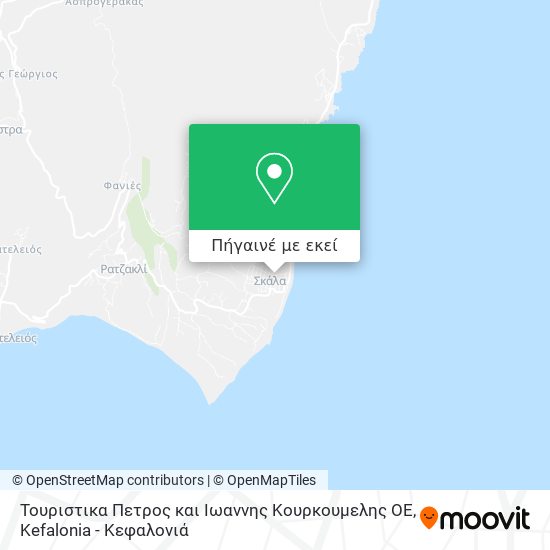 Τουριστικα Πετρος και Ιωαννης Κουρκουμελης ΟΕ χάρτης