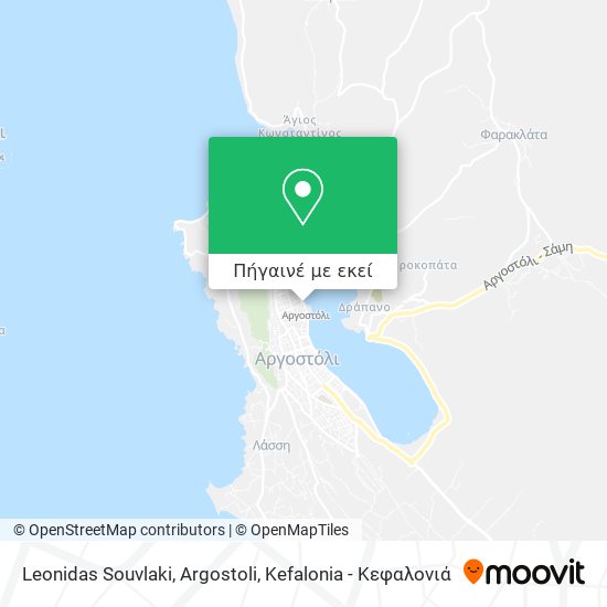 Leonidas Souvlaki, Argostoli χάρτης