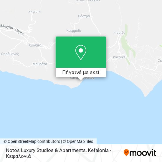 Notos Luxury Studios & Apartments χάρτης