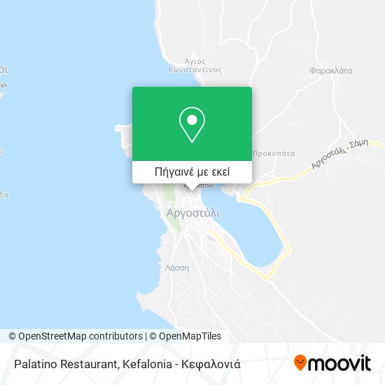 Palatino Restaurant χάρτης